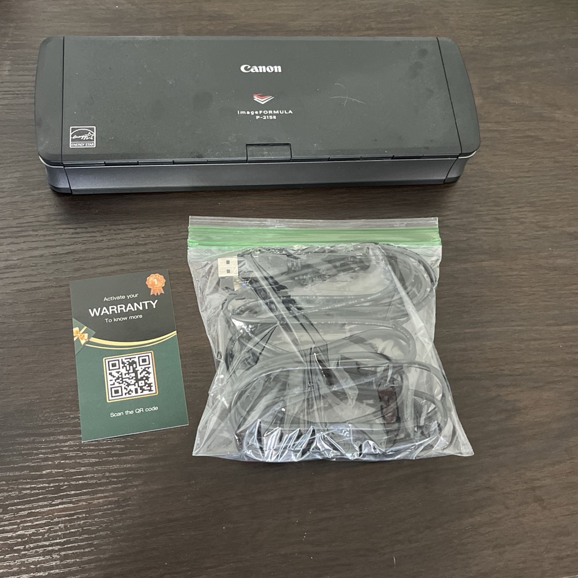 Black Canon ImageFORMULA P-215II Document Scanner