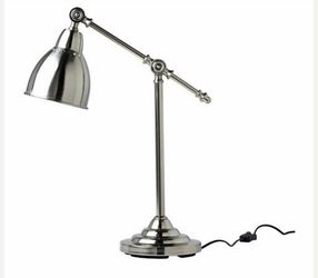 VTG IKEA Barometer Table Desk Lamp Stainless Steel Chrome Light...