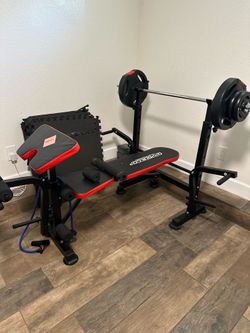 Weight bench & weights