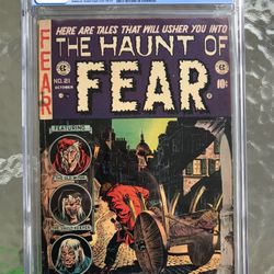 Haunt of Fear #21 (1953) CGC 5.0 - O/w to White Pages; Ingels Dead Body Cover 