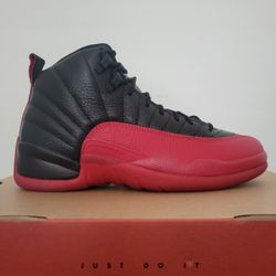 Air Jordan 12 Retro Flu Game (2025) Black/Red ✅️ Size 9.5 Men's 🆕️ DS, Brand New, 1000% Authentic Guaranteed 🔸️Nike AJ12 XII 🔥🔥🔥