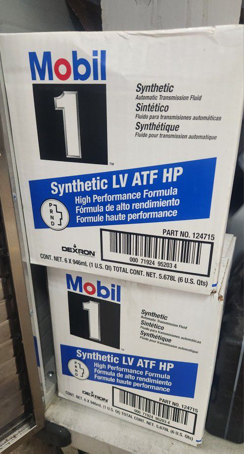 Mobil+1+Synthetic+LV+ATF+HP+Auto+Trans+Fluid+6+QT+Case+124715 for