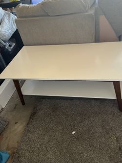 Tan couches for sale with table
