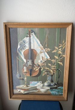 1970s Original Paint by Numbers Painting