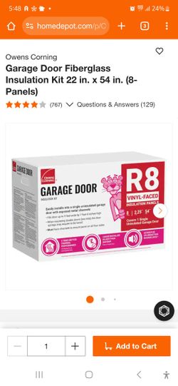 Garage Door Insulation Kit