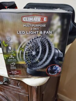 Climature 2 In 1 Led Light & Fan ( BATTERY OPERATED)