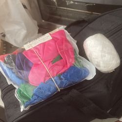 Assorted Latex Balloons And String 