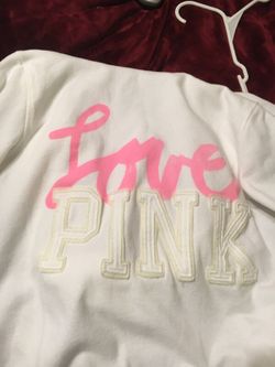 Pink VS white lg hoodie