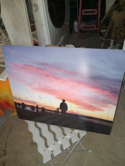 Wall picture sunset