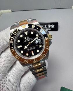 (Watch $450)Rolex GMT-Master II Rose Gold Bezel