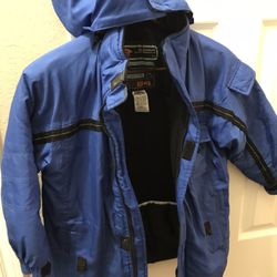 Boys Blue Old Navy Hooded Coat 