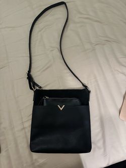 Black crossbody bag with coin purse