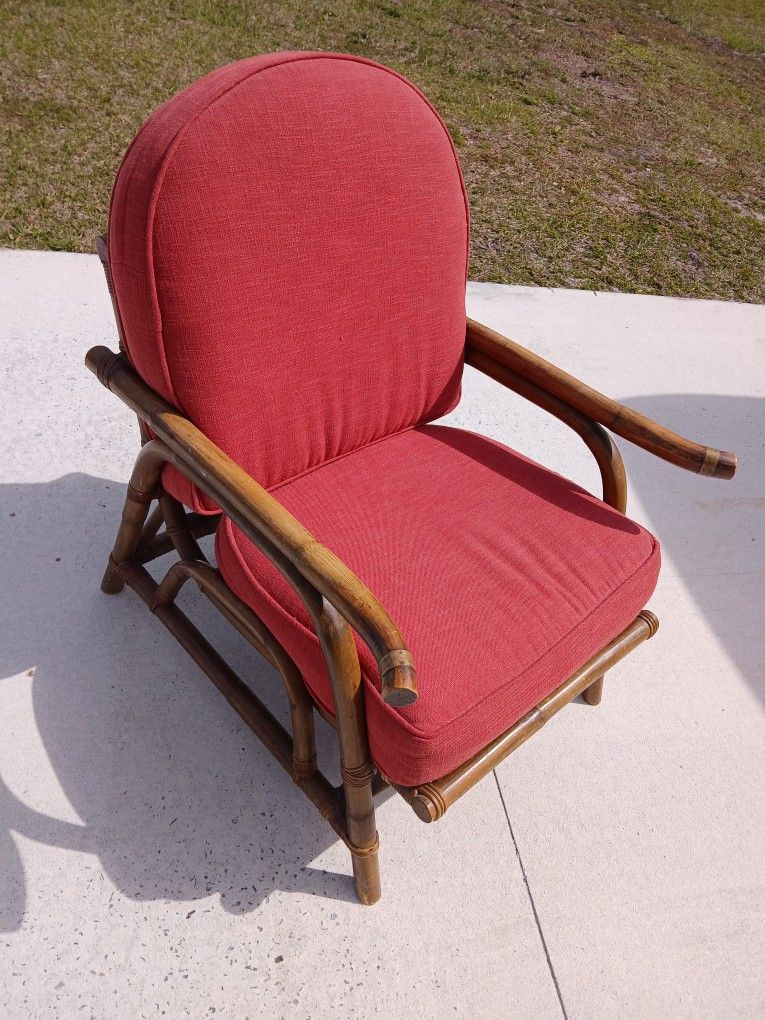 Vintage BOHO Bamboo Accent Chair