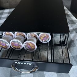 Keurig Under Brewer Storage Drawer, Holds 35 K-Cup Pods, Black 