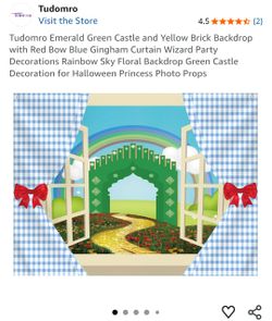 Wizard of Oz theme backdrop Halloween