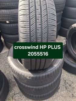 4 used Crosswind HP Plus 205/55/16 Tires