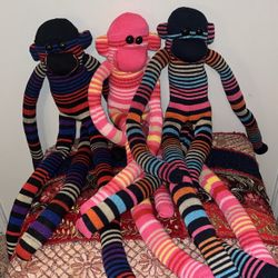 sock monkey stuffed animal
