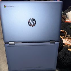 HP - 2-in-1 14" Touch-Screen Chromebook Laptop - Intel Processor N100 2023 - 4GB Memory - 64GB eMMC - Sky Blue