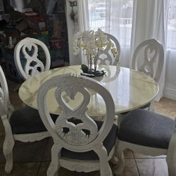 Dining Room Table Set Six Chairs