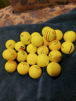 25 Yellow Mixed Brand Balls