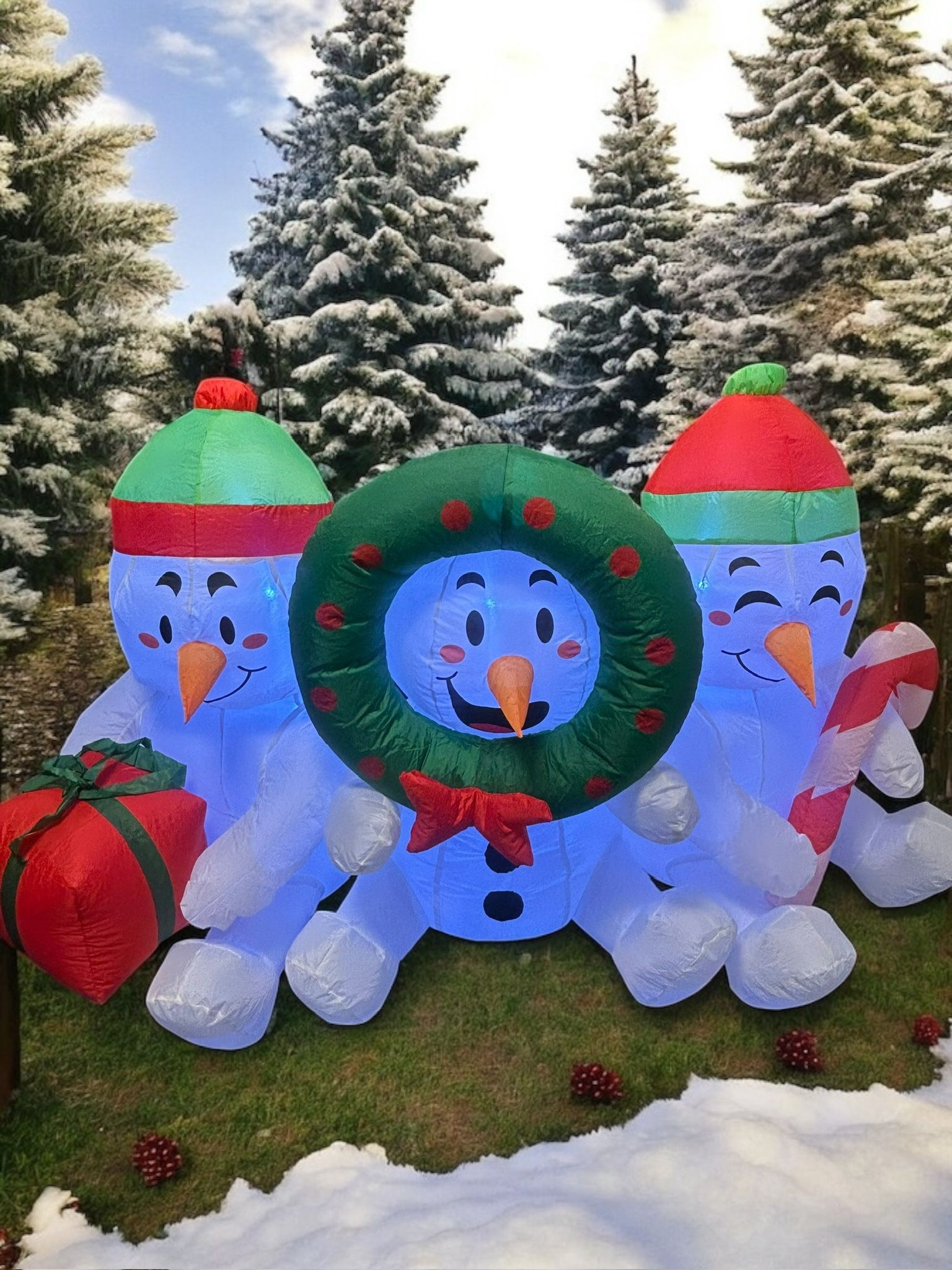 Christmas Inflatable Snowmen Outdoor Decoration
