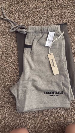 Fear of God Essentials Grey shorts dark oatmeal