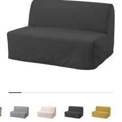 LYCKSELE LÖVÅS Sleeper sofa, Vansbro dark gray