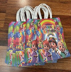 20 pcs cocomelon birthday party candy bags.
