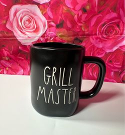 Rae Dunn Black 'Grill Master' Mug