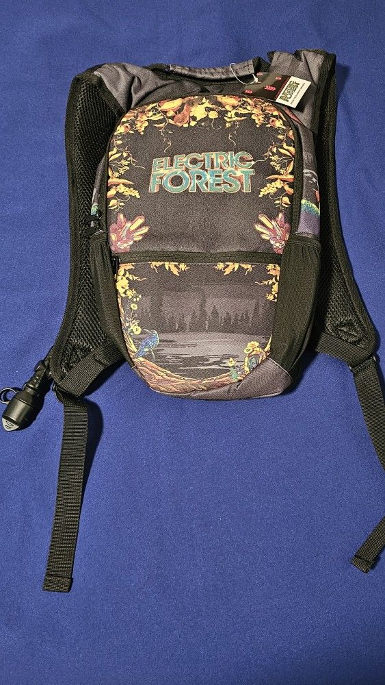 New Gen Z Rave Runner Hydration Backpack Electric Forest 2023 Design, Music Festival, Hiking, Camping