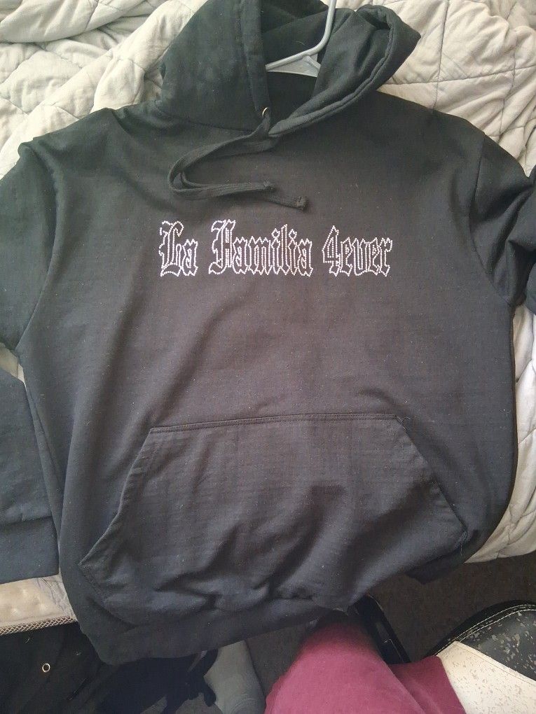Rhinestone La Famila 4 Ever Hoodie