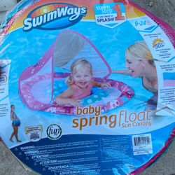 Baby Spring Float With Sun Canopy (Brand New)