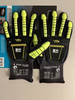 Ansell ringers work gloves size L, Brand new.