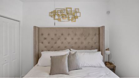 King Bed – Designer Headboard + Mattress Included