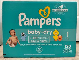 Pampers baby-dry Disposable Diapers  Size 1