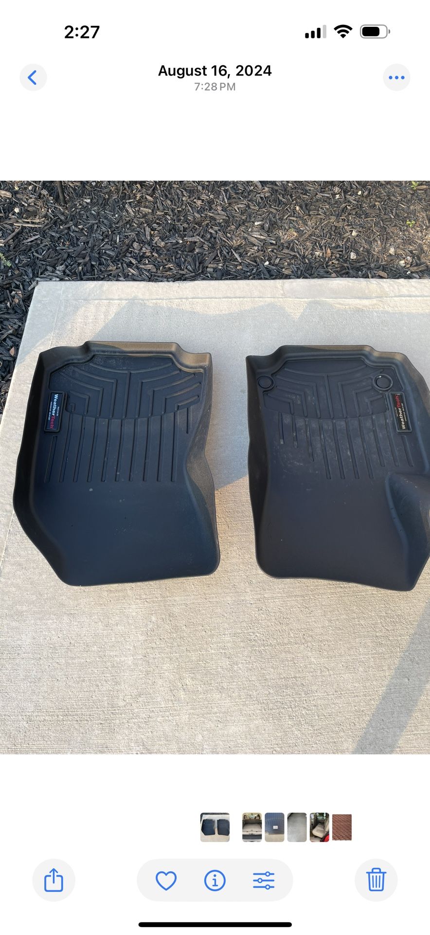 WEATHER TECH LINERS