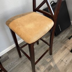 2 Cherry Wood Bar stools