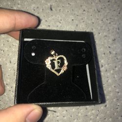 Gold Initial Letter F 