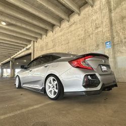 2017-2020 Honda Civic Si Oem Suspension On Eibach Lowering Springs..