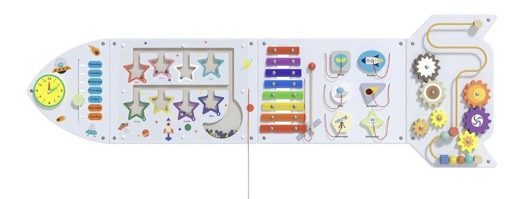 Montessori Rocket Busy Board
