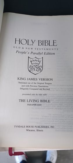 Bible Old and New Testament Peoples Parallel Edition King James version