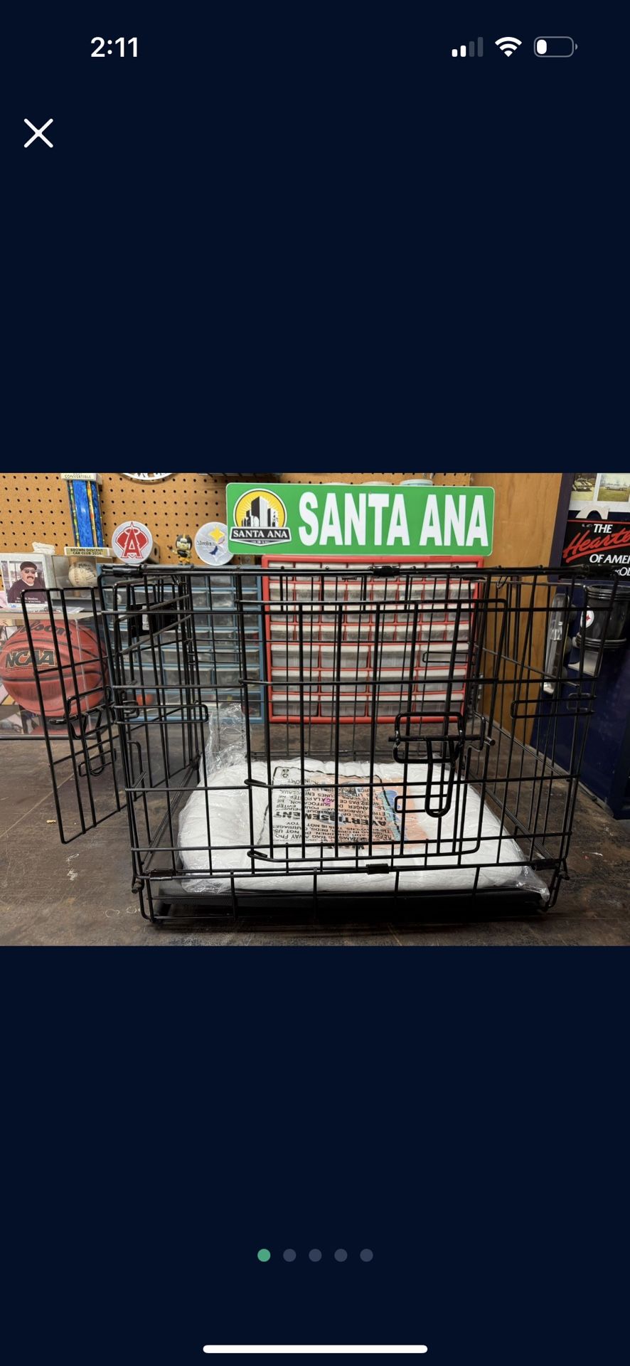 Small Metal Dog Crate