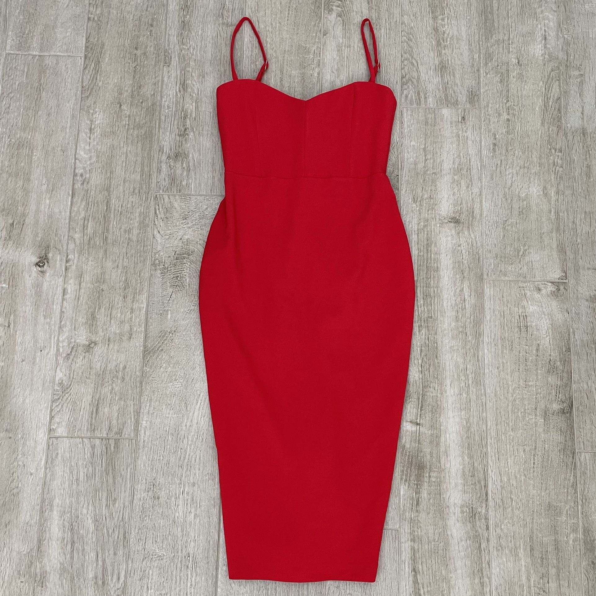 knee length dresses for ladies Chlo Puff Sleeve Midi Dress - Cherry Print main image 1