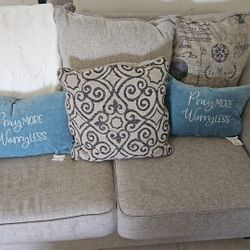 Beige 2 piece living room seating set