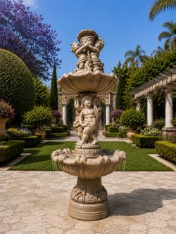 6 FT Angel Cherub Water Fountain