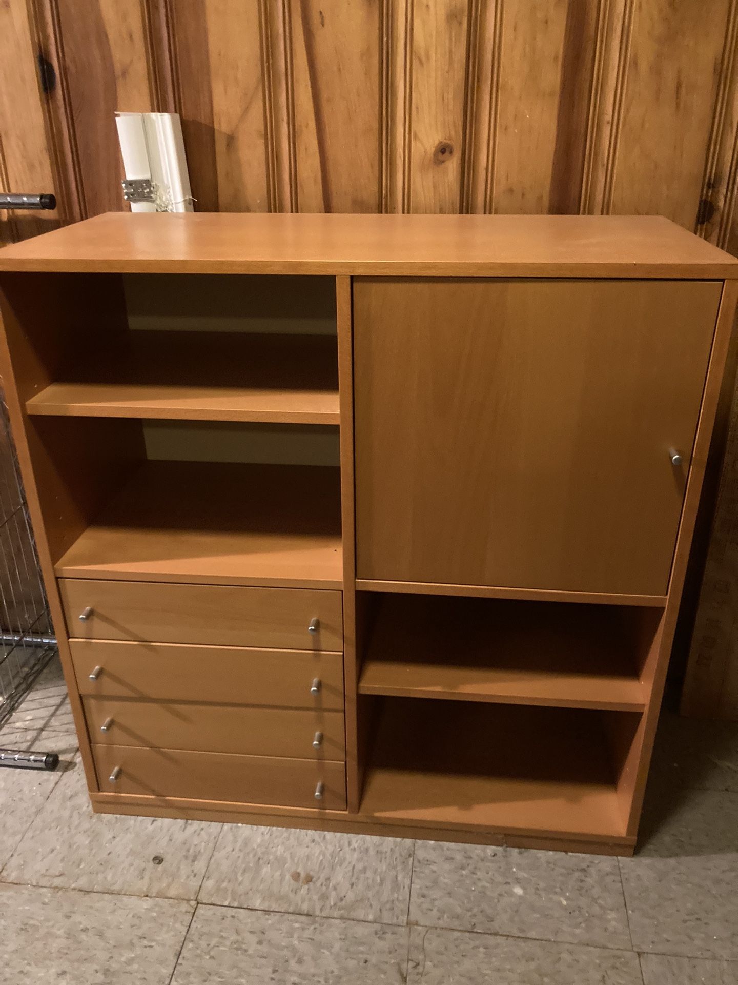 Modern Wood Storage Cabinet / Bookshelf — Great Condition