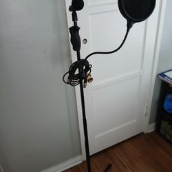 Mic Stand, Microphone,8ftXLR Cable,Popfilter