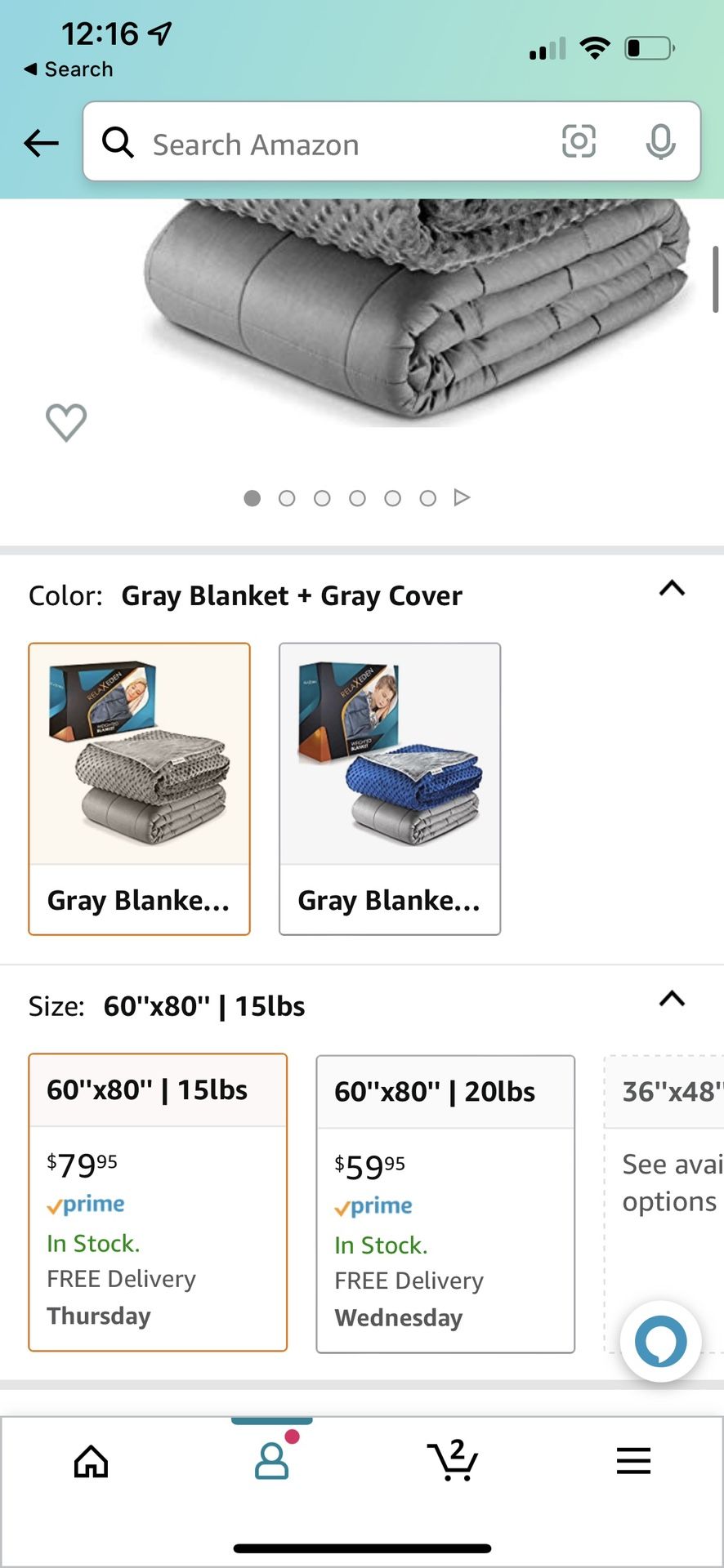 Weighted Blanket Grey