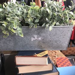 Artificial Plant With Metal Bucket 