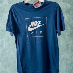 *New W/ Tag* Nike Shirt The Nike Tee Boy's Size Large (L) Blue Swoosh Logo